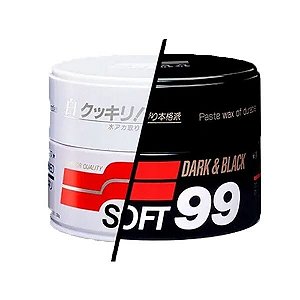 KIT COM 2 CERA SOFT99 - DARK E BLACK E WHITE WAX