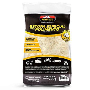 ESTOPA PARA POLIMENTO 200GRS - PROAUTO