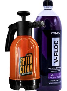PULVERIZADOR MANUAL SPEED 2L KERS + VFLOC 1,5L VONIXX