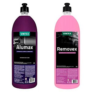 Kit Limpeza De Carros Alumax Removex Vintex By Vonixx