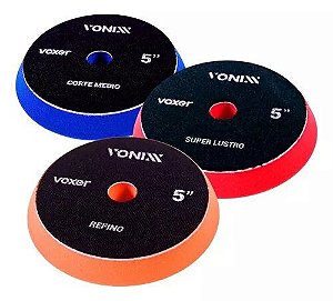 Kit Boina De Espuma 5 Corte Medio Refino Super Lustro Vonixx