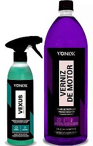 Kit Vonixx Vexus Limpeza De Motor E Rodas + Verniz De Motor