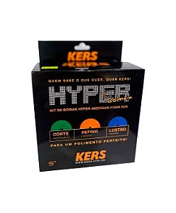 Kit De Boinas Hyper 5 Pol Corte Refino Lustro Kers