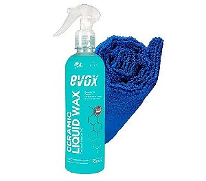 Cera Ceramic Liquid Wax Evox + Toalha De Acabamento 350gsm