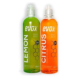 Kit Shampoo Automotivo Citrus 500ml E Lemon 500ml Evox
