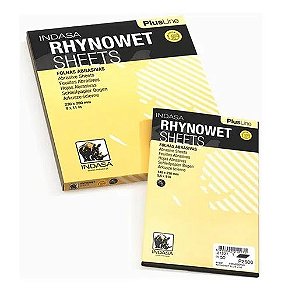 Kit Com 50 Folhas Lixa D Agua P1500 - 230 X 280 Plus Indasa
