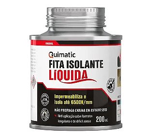 Quimatic Fita Isolante Liquida (preta) - 200 Ml