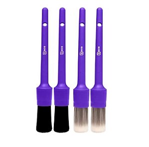 2-pincel Zacs Detalhamento Automotivo Interno + Externo No14