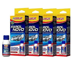 Kit Revitalizador Farol Novo Luxcar Com 4 Unidades Original
