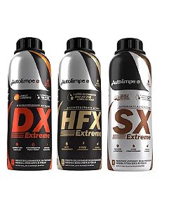 Kit Detergente Limpeza Aumototivo Hfx Dx Sx Extreme 1l