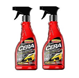 2 Ceras Liquidas Duplo Brilho Luxcar - Silicone E Carnauba