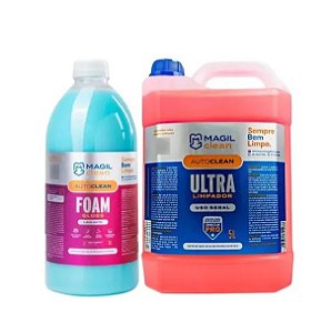 Kit Lava Auto Foam Gloss 3l E Autoclean 5l Magil Clean
