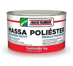 Massa Poliester Maxi Rubber 1,5kg