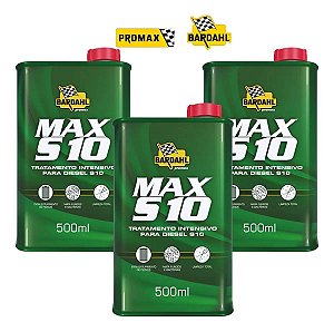 Aditivo Combustivel Diesel S10 Bardahl Max S10 500ml Kit 3un
