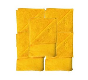 8 Flanelas De Microfibra Dual Loop 360gsm 40x60cm Kers