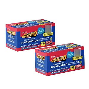 Kit 2 Massa Epoxi Naval Cola Subaquatica 100 G Para Reparo