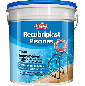Tinta P/ Piscinas Alvenaria Azul Piscina 3,6l - Sinteplast 84416064