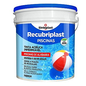 Tinta P/ Piscinas Alvenaria Azul Piscina 10l - Sinteplast 84416066