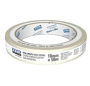 Fita Crepe 18mmx50m Uso Geral-tekbond 1035180050