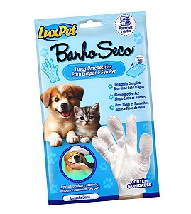 Banho A Seco Luxpet - Luva De Higiene Luxpet