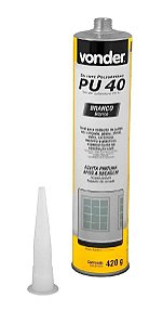Selante Poliuretano Pu40 Branco 420g  Vonder - 1647420240