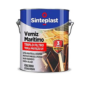 Sinteplast Verniz Triplo Filtro Solar Brilhante Incolor - 3.6 L
