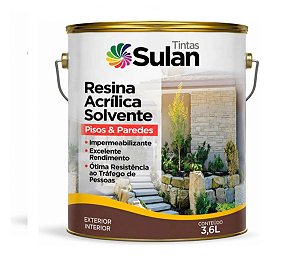 Sulan Resina Acrilica Base Solvente - 3,6 L