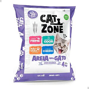 Areia Para Gato Cat Zone 4 Kg