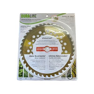 Lâmina disco para roçadeira Duraline 40 dentes Videa Gold