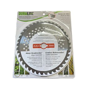 Lâmina para roçadeira Duraline 40 dentes videa 255mmX25,4 mm