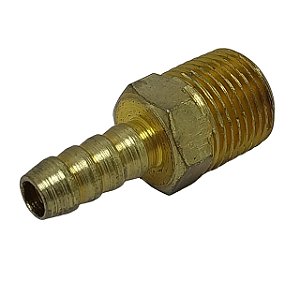 Espigão 3/8" x Rosca Macho 3/8" NPT Em Latão