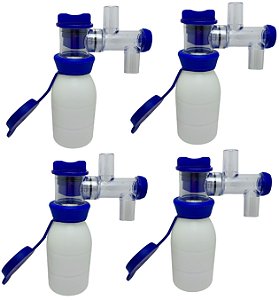 Kit 4 Uni. Tomador Coletor  Amostra De Leite P/ordenhadeira