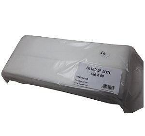 Filtro De Leite TNT Ordenha Canalizada 620 X 60  c/ 100 uni.