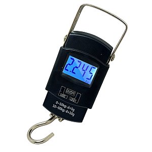 Balança Digital Portátil De Mão P/ Bolsa Mala Peixe Até 50kg