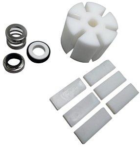Kit Rotor Palhetas E Selo Bomba De Transferência De Leite M20