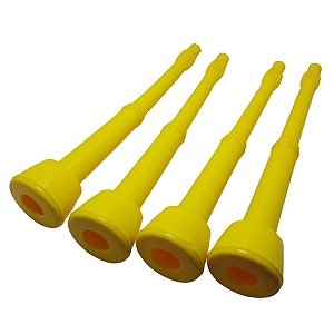 INSUFLADOR SILICONE MOD FLEX 9,5MM AMARELO COD 2235