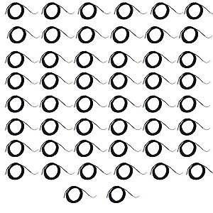 Kit 50Un Sensor temperatura preto ponta aço inox SB19 2,5MT