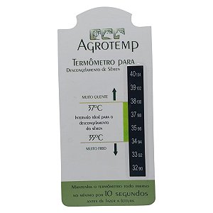 Termômetro para descongelamento de sêmen