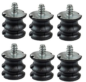 1 Kit com 6 Amortecedor Pequeno Husqvarna 61 136 268 272 R.Grossa Original 501628701