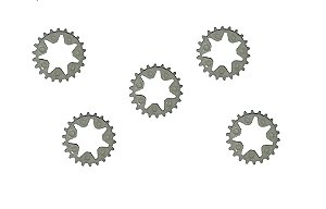 Kit 05 un Roda Dentada Bomba do Oleo Stihl 038/380/381