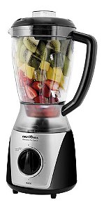 Liquidificador Britânia Eletronic Pro 2 Em 1 2.5 L Prata E Preto Com Jarra De Acrílico 220v