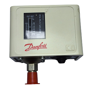 PRESSOSTATO DANFOSS KP1 BAIXA C/ REGULAGEM