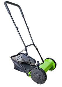 Cortador De Grama Manual Com Cesto E Regulagem