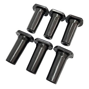 Kit 6 Und BICO PARA BALDE AMAMENTADOR PRETO IMP