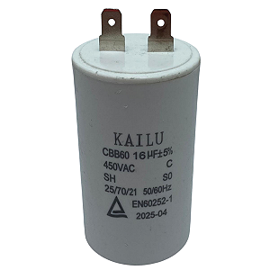 Capacitor 16uf 450v Para Cortador De Grama Mgv1001 Vonder
