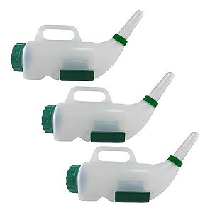 Kit 3UN Amamentador Mamadeira Terneiras 2,5 LT C/ Suporte