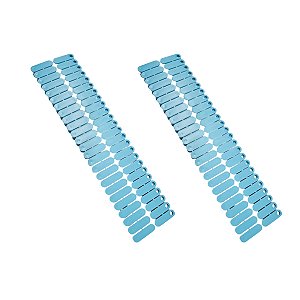 50 UN Brincos De Identificação Ovinos Caprinos Azul  Walmur
