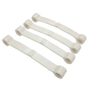 Kit 4 Tirantes Branco Para Lavadoras Brastemp Consul 326000516 Original