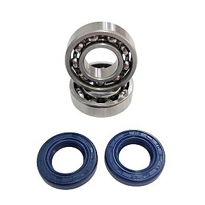 Kit Rolamentos+Retentores Compatível Com Stihl Ms180 Ms170