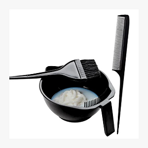 Kit Pote de Tintura + Pincel Profissional Para Mechas e Luzes